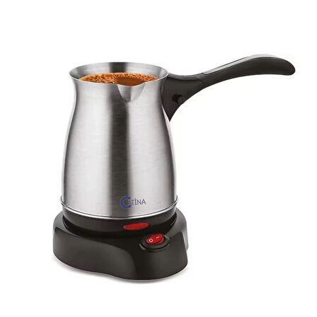 Wodimark CATINA Türk Kahve Makinesi – 4 Fincan, 1L Su Haznesi, Çelik Cezveli, Sessiz ve Kompakt, 220–240V