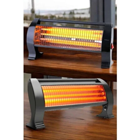 Wodimark Minisan DP1200 1200W Infrared Quartz Isıtıcı – 3 Kademeli Güç, Devrilme Emniyetli, Hafif & Taşınabilir, İç ve Dış Mekan Kullanımı