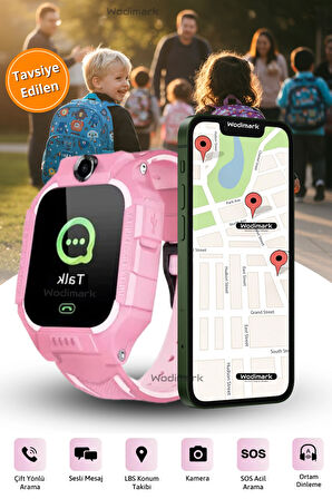 Sim Kartlı LBS Konumlu Kameralı Akıllı Çocuk Takip Saati – SOS Acil Arama, Gizli dinleme IMEI kayıt