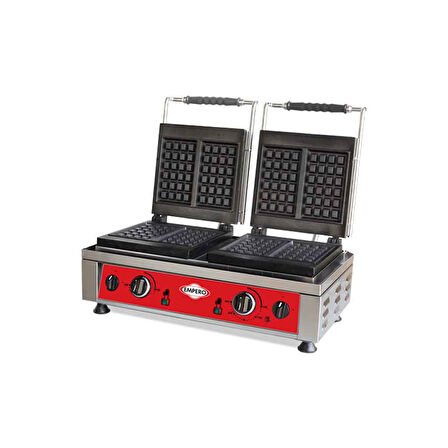 Empero EMP.WF.020 Çiftli Waffle Makinesi 4 Gözlü