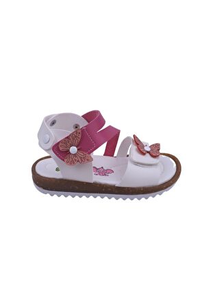 Şirin Bebe 2095 Kız Bebek Ortopedik Sandalet Ayakkabı