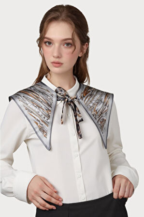 Walkenzo 4863 Şık Bağlamalı Modern Kadın Omuz Şalı