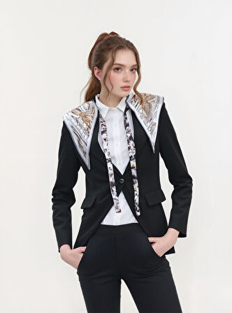 Walkenzo 4863 Şık Bağlamalı Modern Kadın Omuz Şalı