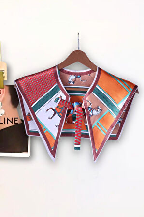 Walkenzo Sanatsal Stil At Desenli Modern Kadın Omuz Şalı