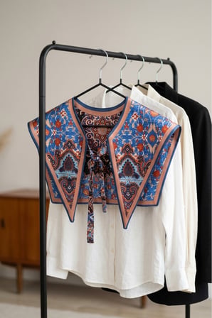 Walkenzo Bohem Stil Etnik Desenli Kadın Omuz Şalı