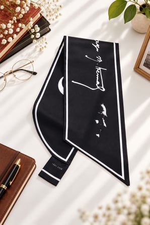 Walkenzo Türk Bayrağı Desenli Şık Kadın Kravat Fular