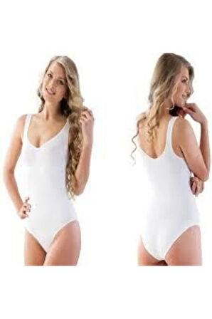 Kadın Kalın Askılı Vücut Korsesi Slip Body Korse