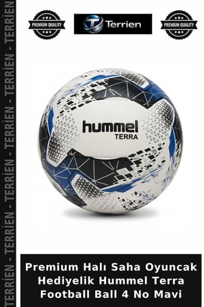 Premium Halı Saha Oyuncak Hediyelik Hummel Terra Football Ball 4 No Mavi