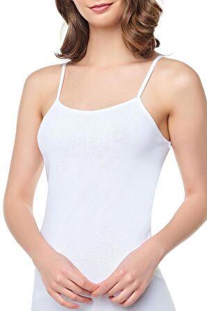 Kadın İp Askılı Atlet Büyük Beden 6'lı Paket 0061