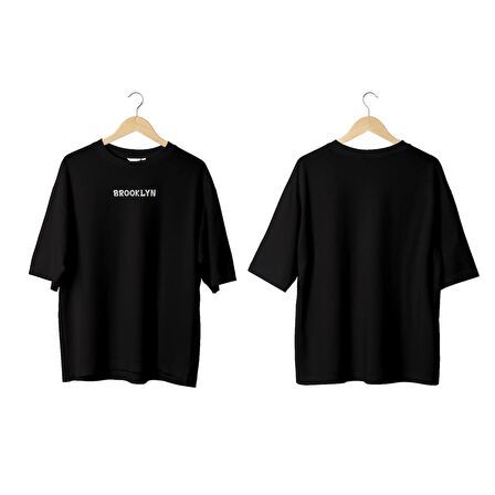Wicold Brooklyn Baskılı Oversize T-Shirt Erkek Tişört Unisex Tişört Kadın Tişört