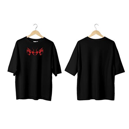 Wicold Valkryie Baskılı Oversize T-Shirt Erkek Tişört Unisex Tişört Kadın Tişört