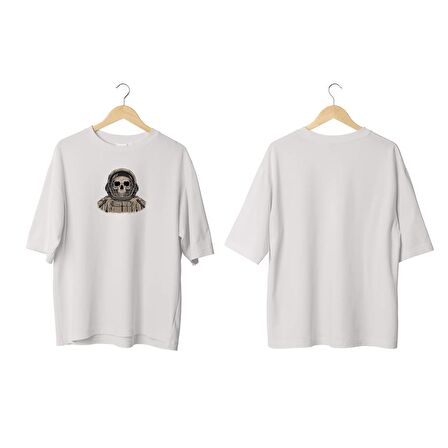 Wicold Astronot Baskılı Oversize T-Shirt Erkek Tişört Unisex Tişört Kadın Tişört