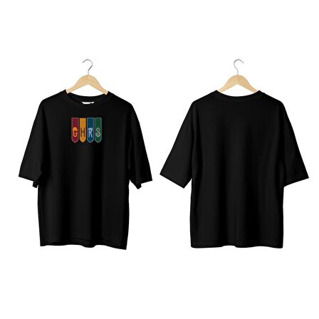 Wicold Hogwarts Baskılı Oversize T-Shirt Erkek Tişört Unisex Tişört Kadın Tişört