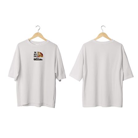 Wicold The 911 Face Baskılı Oversize T-Shirt Erkek Tişört Unisex Tişört Kadın Tişört