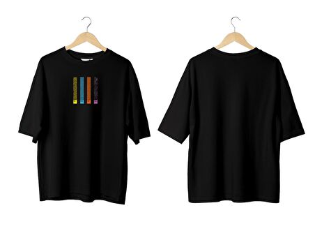 Wicold Newyork London Baskılı Oversize T-Shirt Erkek Tişört Unisex Tişört Kadın Tişört