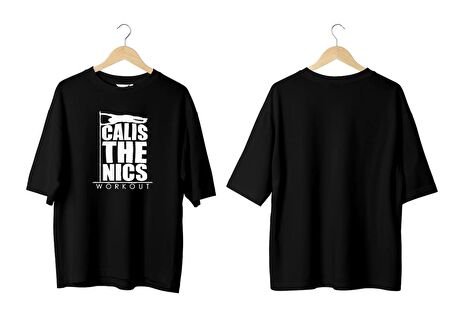 Wicold Calisthenics Baskılı Oversize T-Shirt Erkek Tişört Unisex Tişört Kadın Tişört