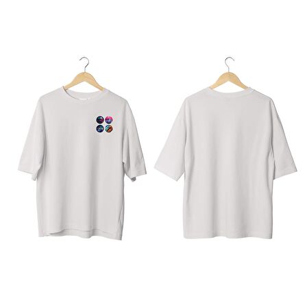 Wicold Racing Baskılı Oversize T-Shirt Erkek Tişört Unisex Tişört Kadın Tişört