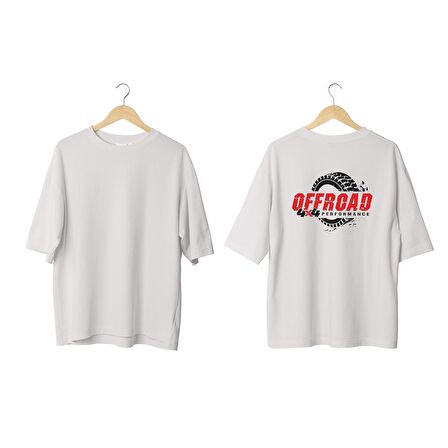 Wicold Offroad 4x4 Baskılı Oversize T-Shirt Erkek Tişört Unisex Tişört Kadın Tişört