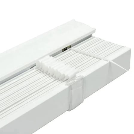 Wooden Blinds %100 Doğal Ahşap Jaluzi Perde 50mm, Alüminyum Kasalı Yüksek Kaliteli - Beyaz 001PWB (Kurdelalı)