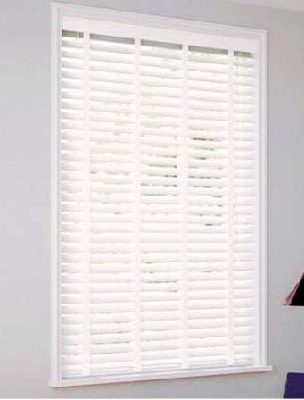 Wooden Blinds %100 Doğal Ahşap Jaluzi Perde 50mm,Alüminyum Kasalı Yüksek Kaliteli - Krem (KURDELALI)