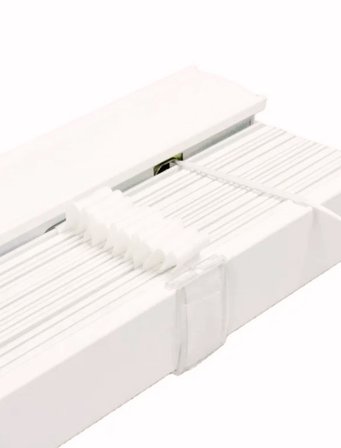 Wooden Blinds %100 Doğal Ahşap Jaluzi Perde 50mm,Alüminyum Kasalı Yüksek Kaliteli - Krem (KURDELALI)