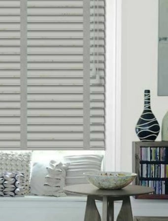 Wooden Blinds %100 Doğal Ahşap Jaluzi Perde 50mm,Alüminyum Kasalı Yüksek Kaliteli - Kül Gri (KURDELALI)