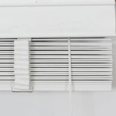 Wooden Blinds %100 Doğal Ahşap Jaluzi Perde , 50mm Alüminyum Kasalı Yüksek Kaliteli - BEYAZ KURDELALI PW001/YSJAL