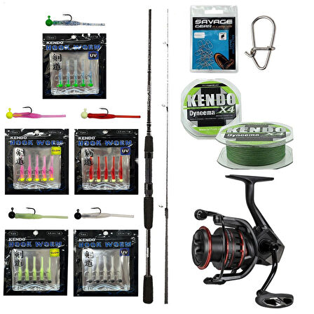 YekOutdoor HookWorm LRF Seti Okuma Wave Power 213 cm 0-8 gr Lrf Kamışı&Okuma Acuador ACU-1000A 3+1BB Olta Makinesi