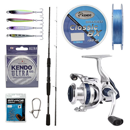 YekOutdoor Profesyonel LRF Seti Okuma Wave Power 213 cm 0-8 gr Lrf Kamışı&Okuma ARIA-1000a Olta Makinesi