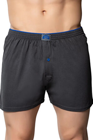 Gümüş 6'Lı Paket Havlu Bel Penye Düz Erkek Boxer