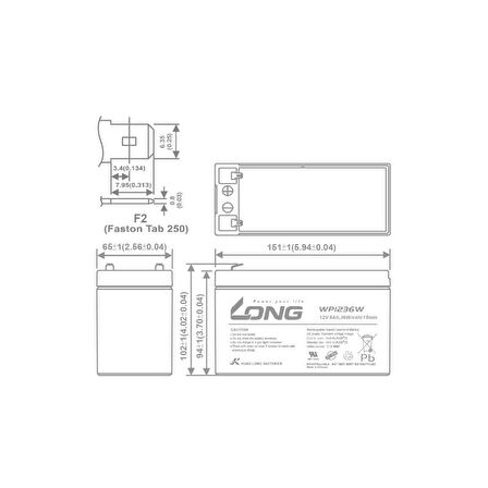 LONG 12Volt 9Ah Kuru Tip Akü