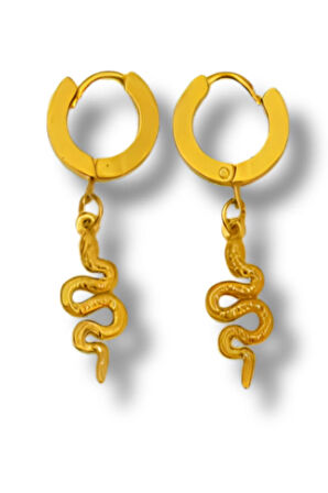Gold Snake Küpe