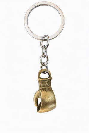 Waves And Pebbles Bronz Boks Eldiveni Anahtarlık