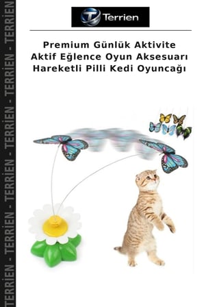 Premium Günlük Aktivite Aktif Eğlence Oyun Aksesuarı Hareketli Pilli Kedi Oyuncağı