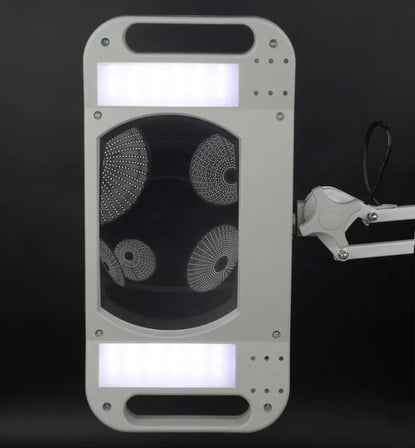 Delux Serisi Kollu Lamba Atölye Ekipmanı -10X LED Akrobat Büyüteç 170x113 mm LT-86G 2x15w