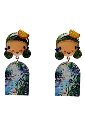 Tablolu Kız Küpe No3