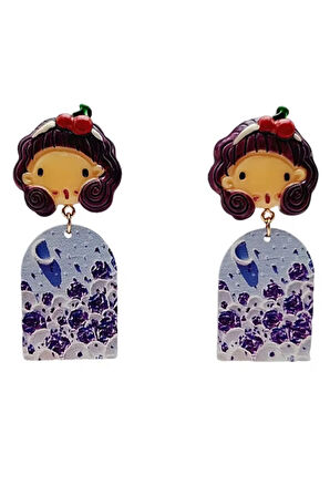 Tablolu Kız Küpe No5