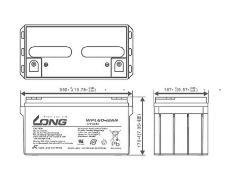 LONG 12Volt 60Ah Uzun Ömürlü Kuru Tip Akü