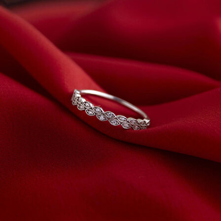 Çoklu Göz 925 Ayar Minimal Gümüş Yüzük 