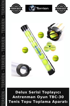 Delux Serisi Toplayıcı Antrenman Oyun TBC-30 Tenis Topu Toplama Aparatı