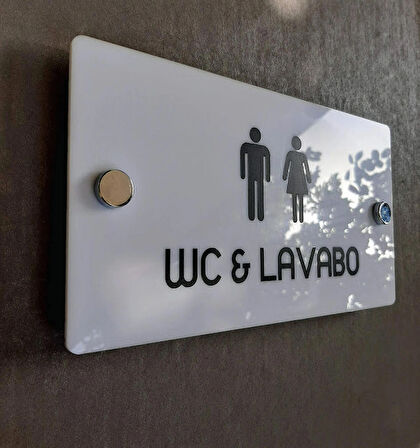 White Pearl Serisi Wc Yönlendirme Tabelası