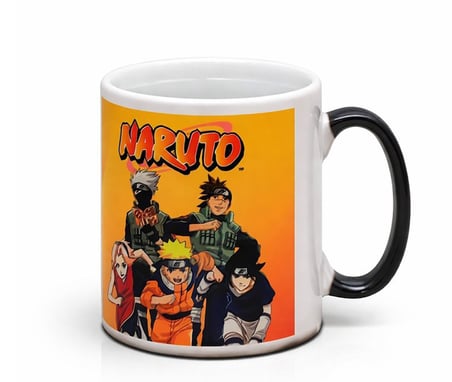 Özel Seri Sunum Kupası Sicaklikla Değişen Fan Ürünü Porselen Renk Değiştiren Naruto Kupa Bardak