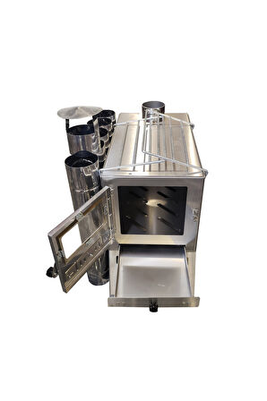 Krom Lüks Çadır Sobası