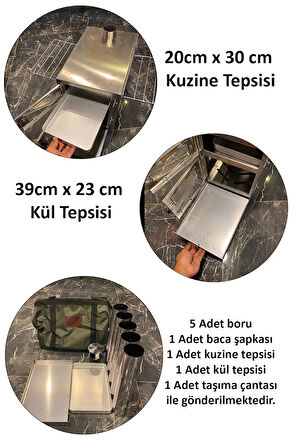 Lüks XXL Kuzineli Krom Soba