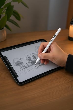 Özel Üretim Tablet Kalemi P03 Beyaz Not Açma Kapama Çizim
