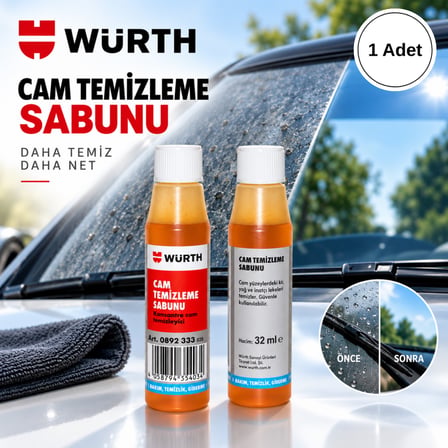 WÜRTH KONSANTRE CAM TEMİZLEYİCİ 32ML (1 ADET)