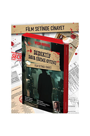 Dedektif oyunu "Film setinde C" Cinayet çözme oyun tatilde arkadaşlarla kutu oyunu yılbaşı oyun oyna