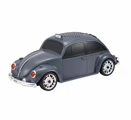 WSTER WS-1939 BEETLE Araba Görünümlü Taşınabilir Kablosuz Bluetooth Hoparlör ve Radyo