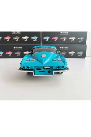 NOSTALJİK ARABA ŞEKLİNDE BLUETOOTH HOPARLÖR SD KART USB FM RADYOLU ŞARJLI LED IŞIKLI SPEAKER