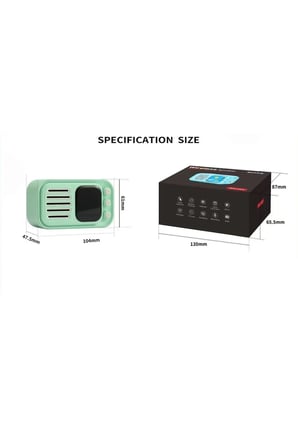 WS-501 Akıllı Hoparlör Dokunmatik Ekran APP Destekli Şarjlı Kablosuz Bluetooth BT TF FM hoparlör